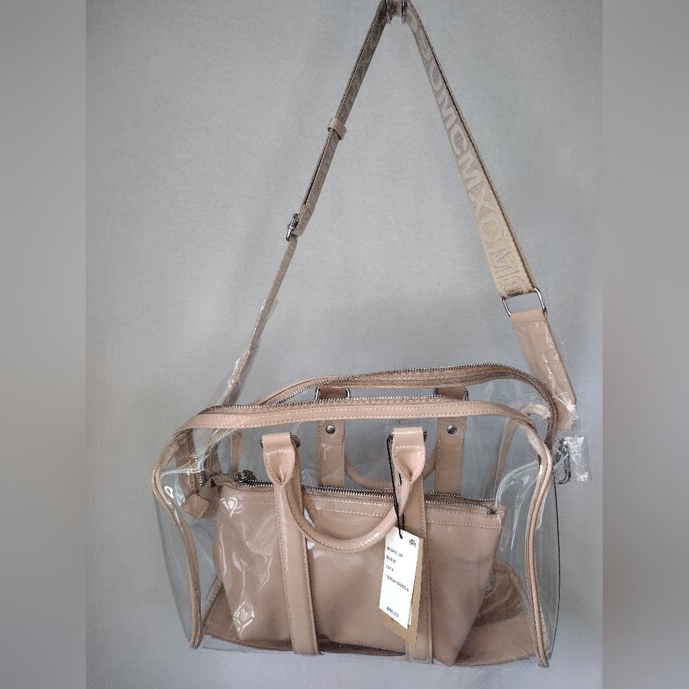 Steve Madden Daylin Clear Satchel with Pouch